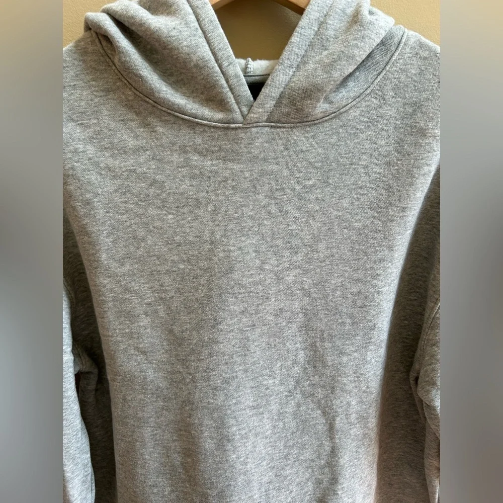 Art Class by Target Girls Cropped Gray Fleece Hooded Sweatshirt Size XXL (18)